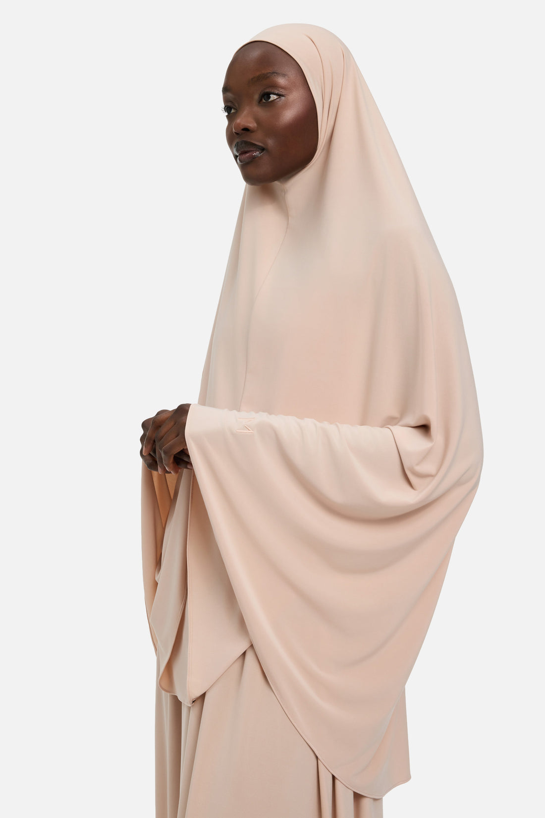 Premium Jersey Khimar | Dark Rose