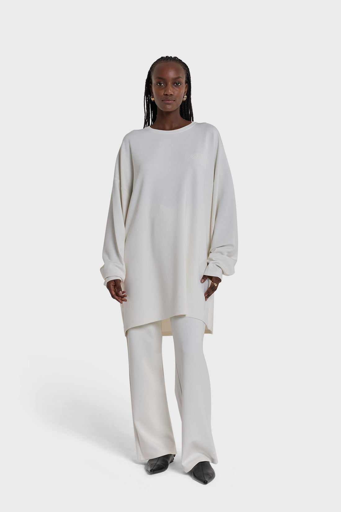 Jersey Modal Pantalon | Off White