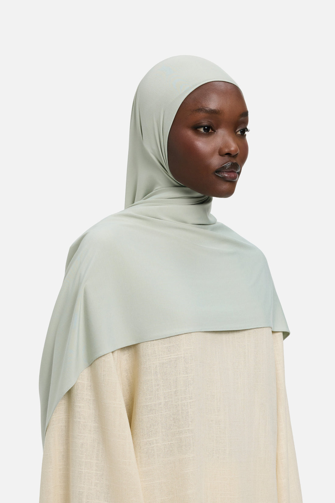 Bamboe Jersey Sjaal | Aqua Grijs