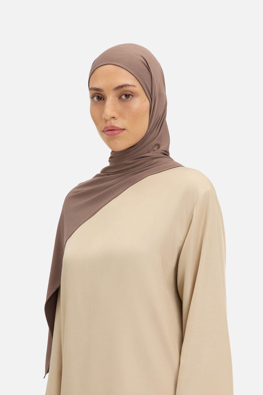 Bamboe Jersey Sjaal | Ash Brown