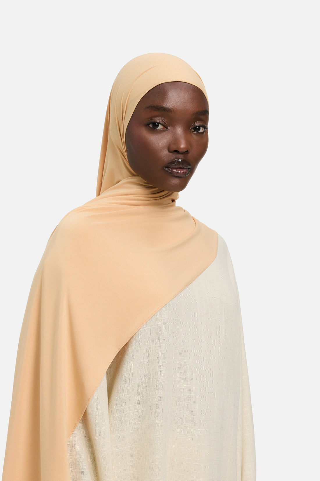 Bamboe Jersey Sjaal | Beige Roze
