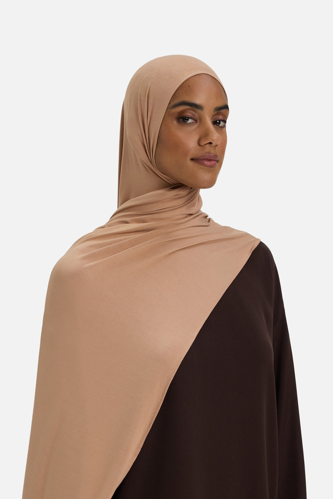 Bamboe Jersey Sjaal | Burnt Caramel