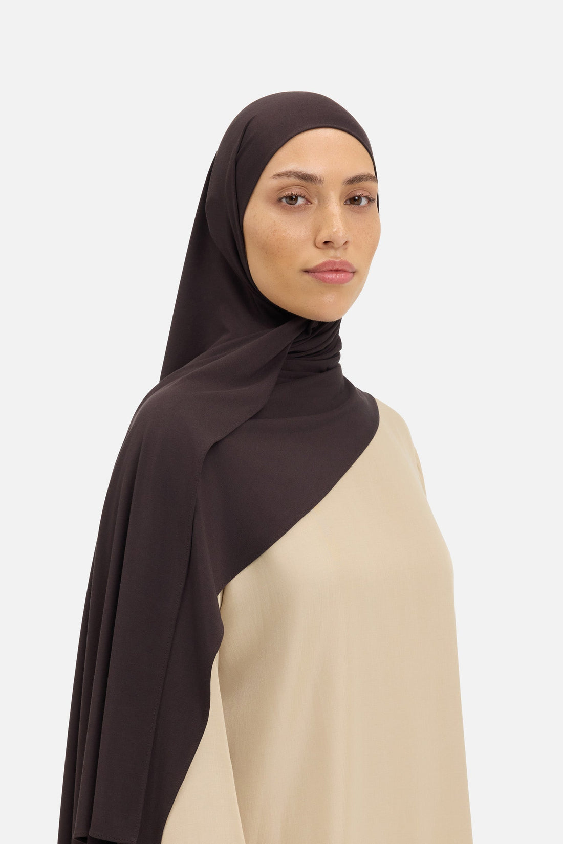 Bamboe Jersey Sjaal | Donkerbruin