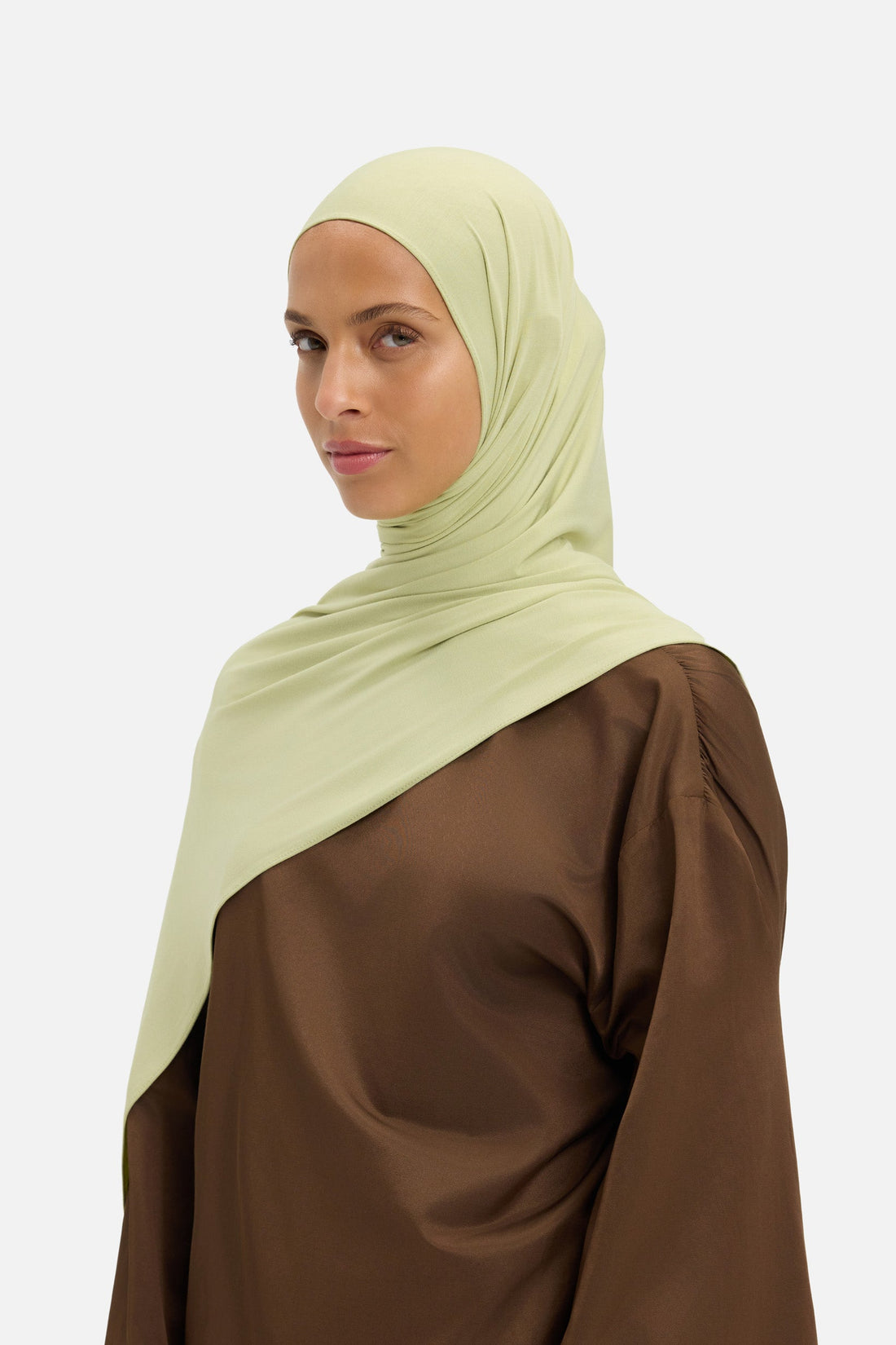 Bamboe Jersey Sjaal | Iced Olive