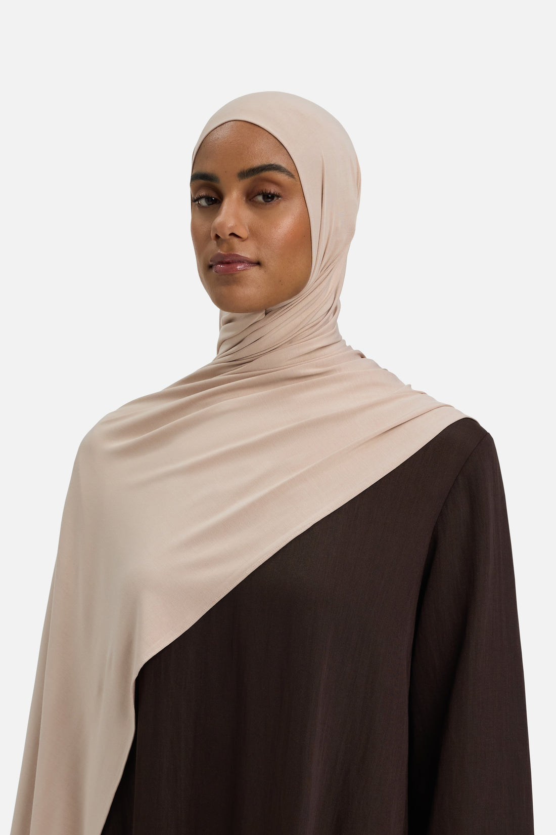 Bamboe Jersey Sjaal | Nougat