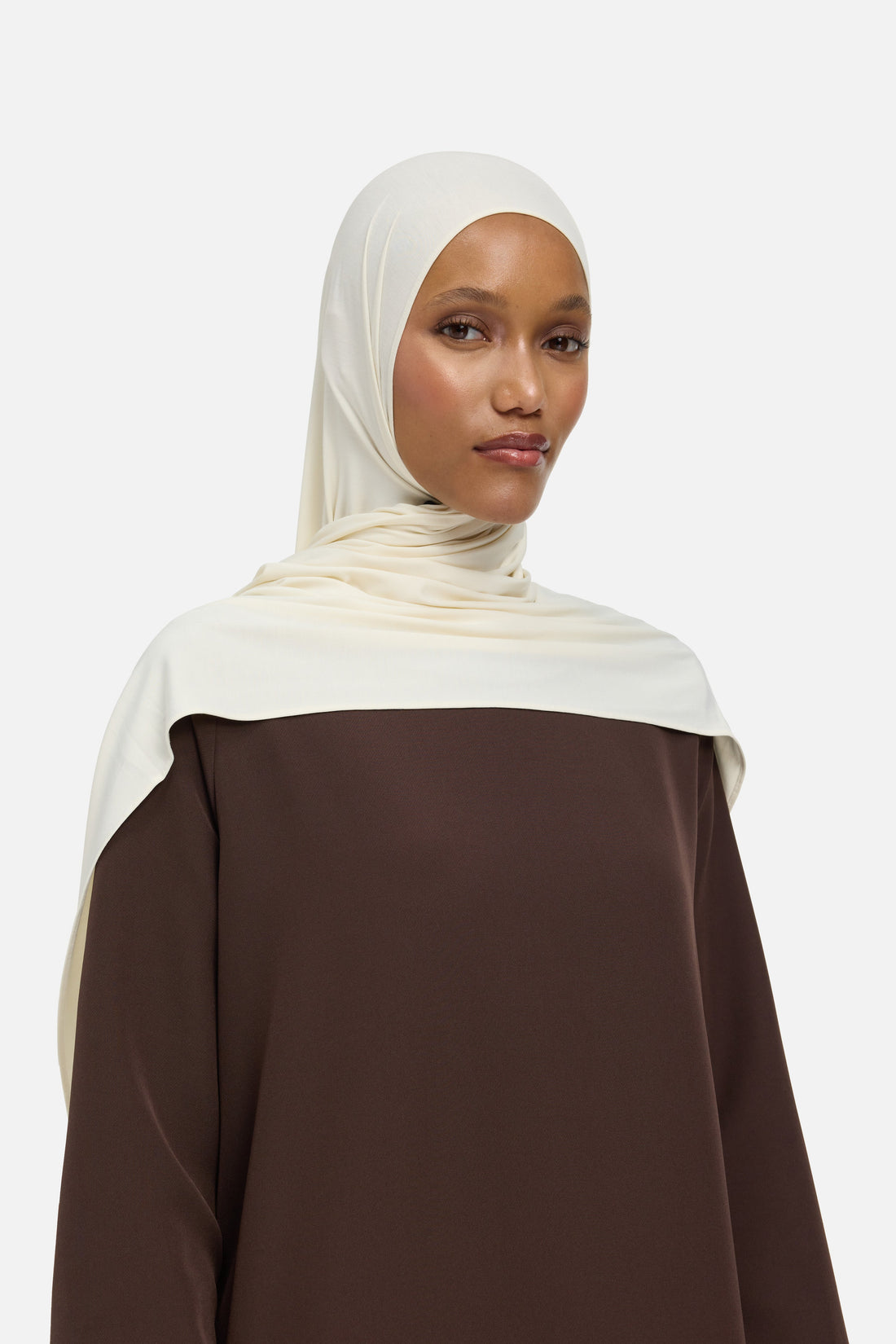 Bamboe Jersey Sjaal | Porselein