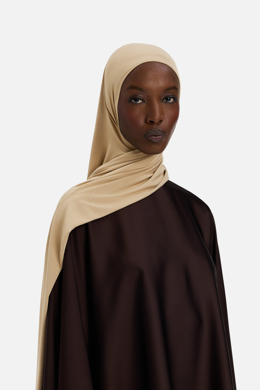 Bamboe Jersey Sjaal | Zachte Toffee