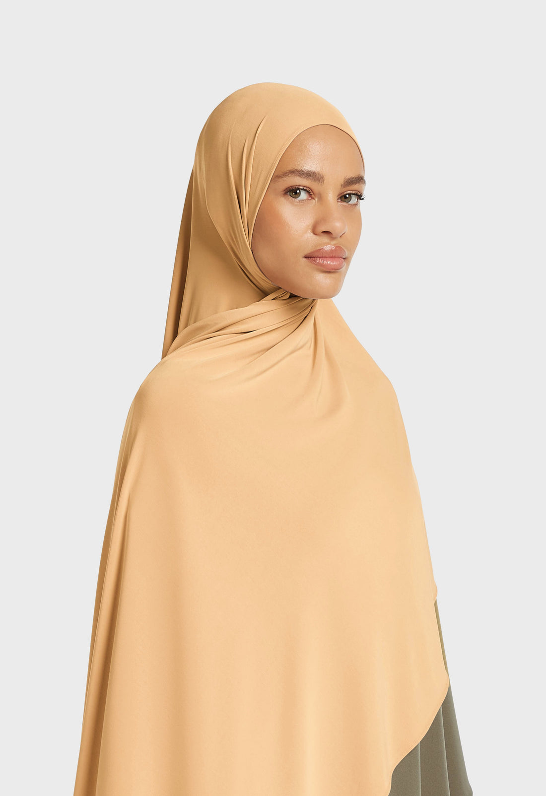 Ademende Jersey Sjaal | Beige Roze