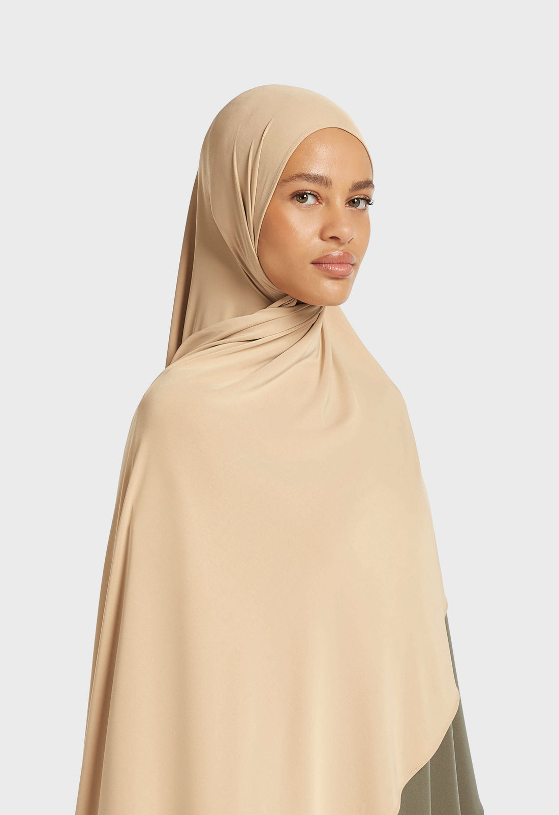 Ademende Jersey Sjaal | Cappuccino
