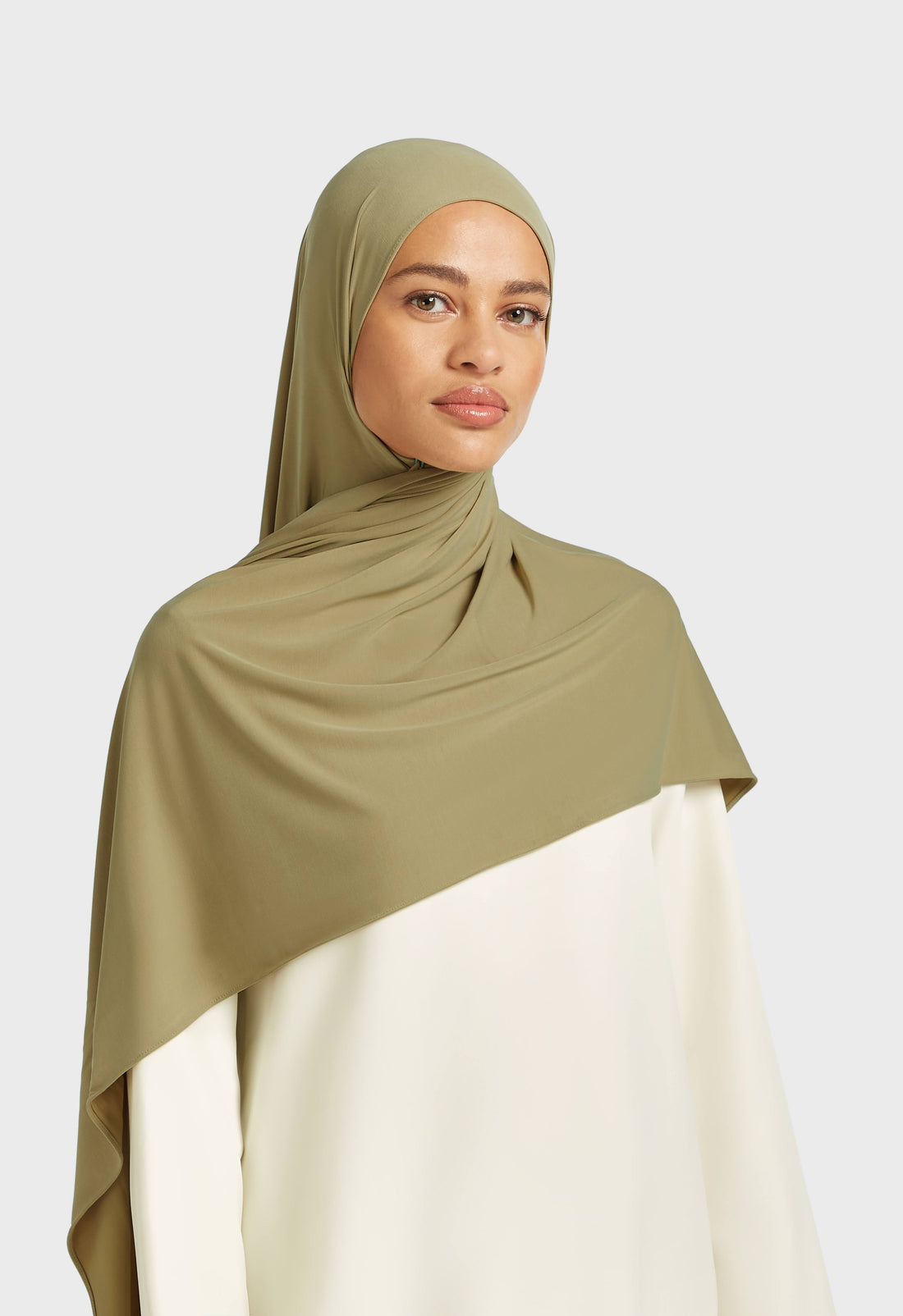 Respirant Jersey Écharpe | Grey Green