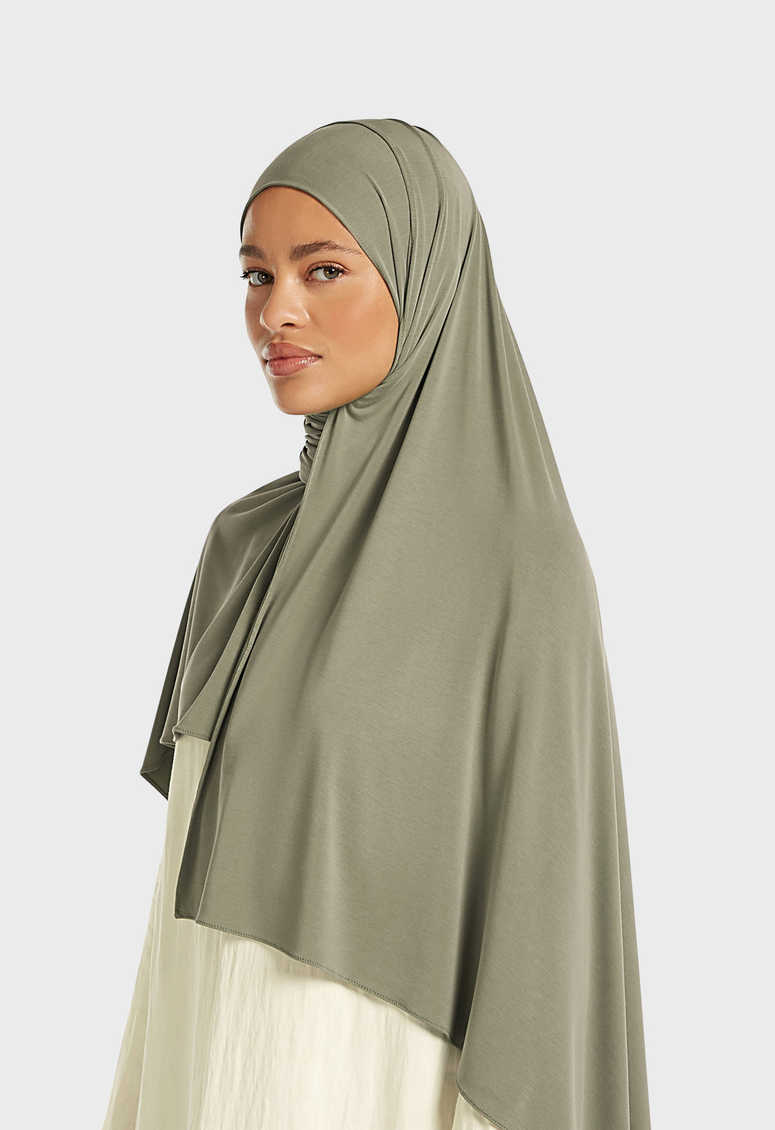Respirant Jersey Écharpe | Moss Gray