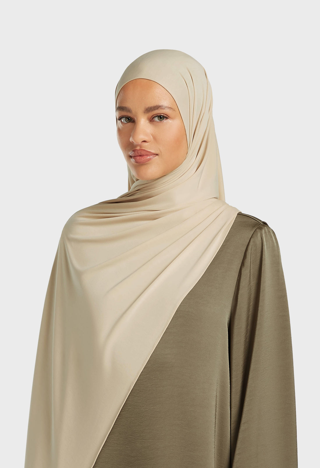 Ademende jersey sjaal | Zand