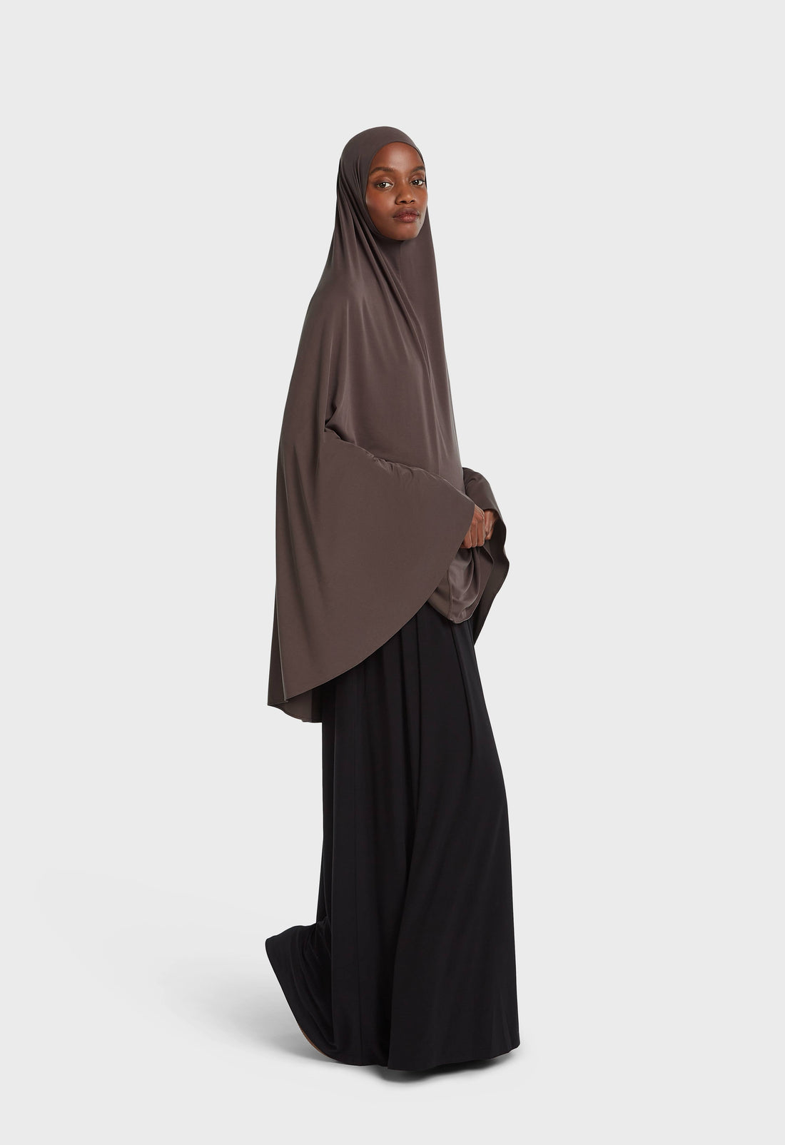 Ademende Khimar | Aubergine