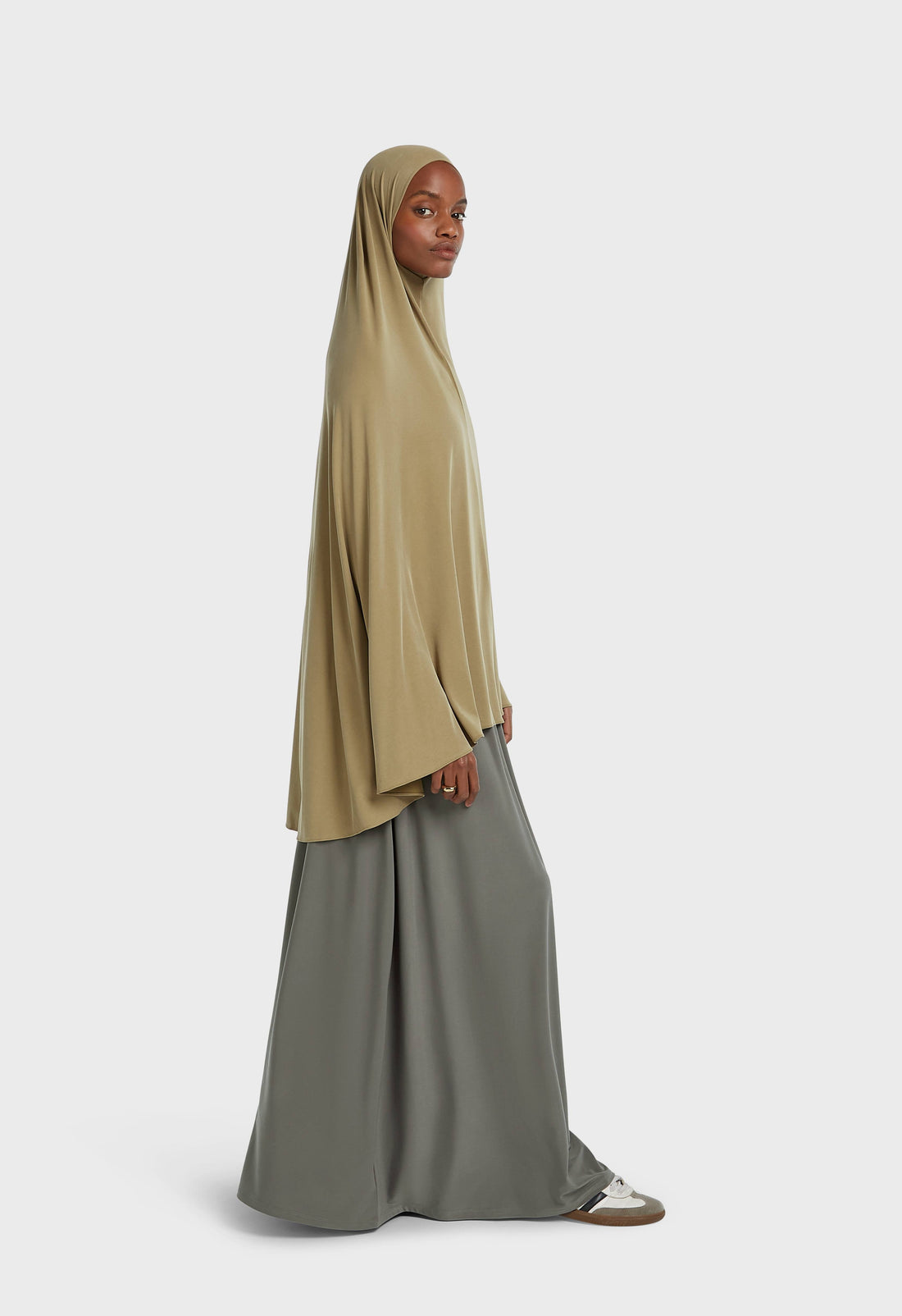 Ademende Khimar | Zacht Kakigroen