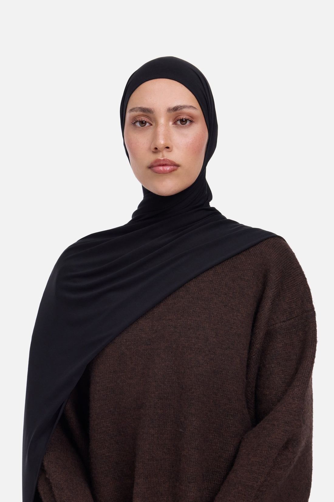 Ademende Jersey Sjaal | Zwart
