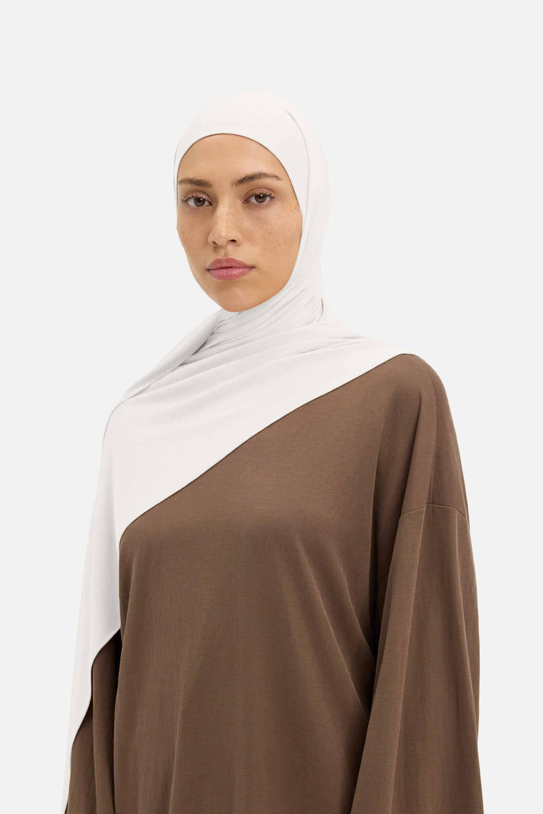 Ademende Jersey Sjaal | Light Cashew