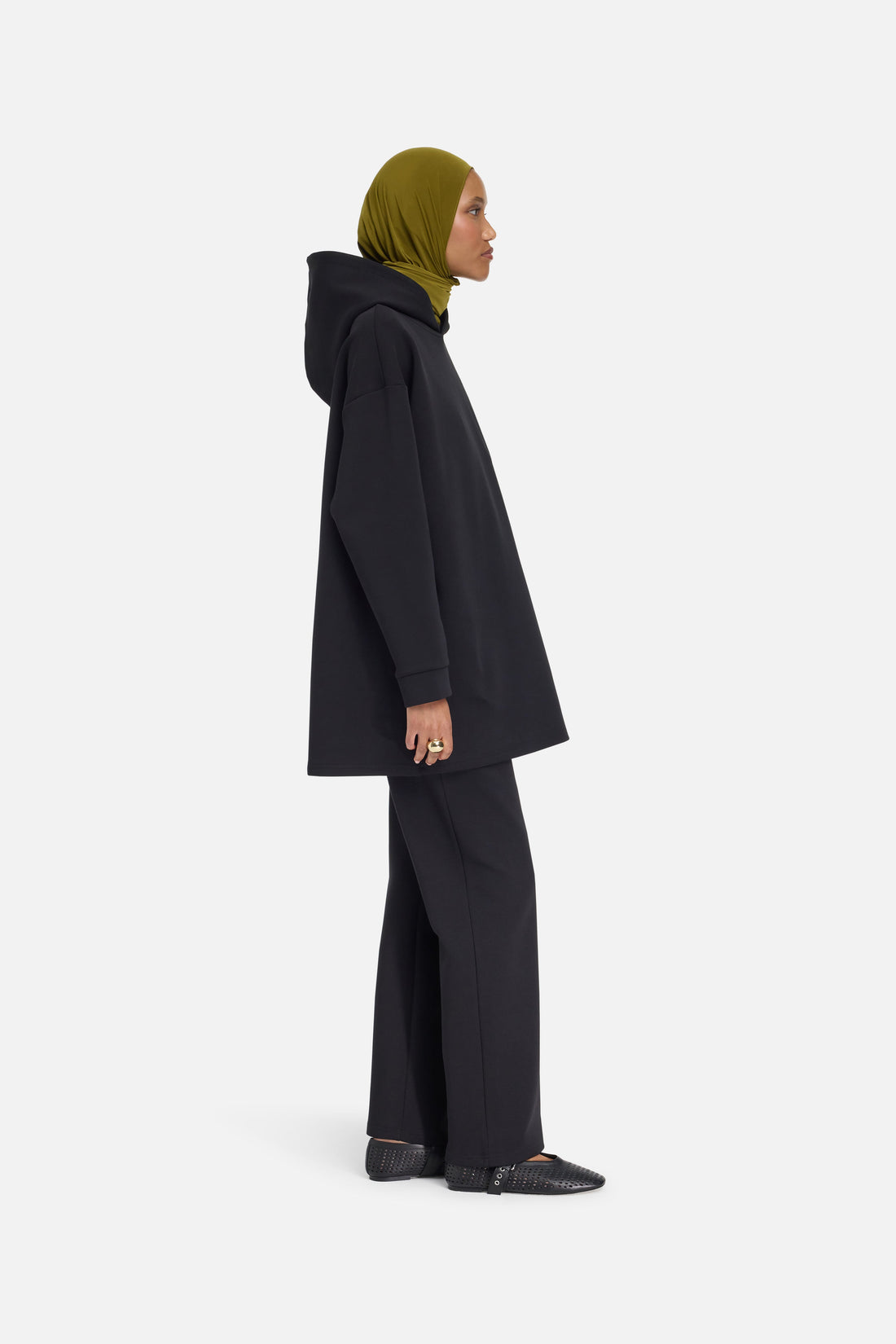 Comfortabele hoodie | Zwart