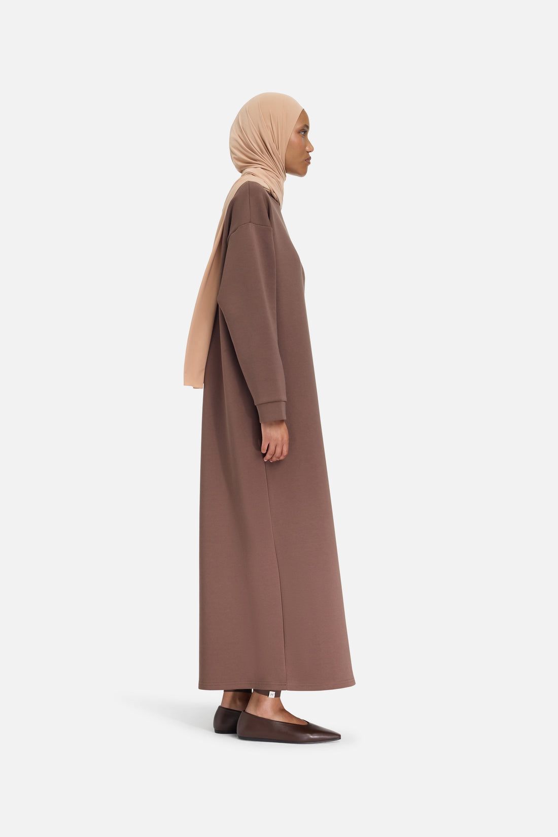 Comfy Gebreide Jurk | Chocolade