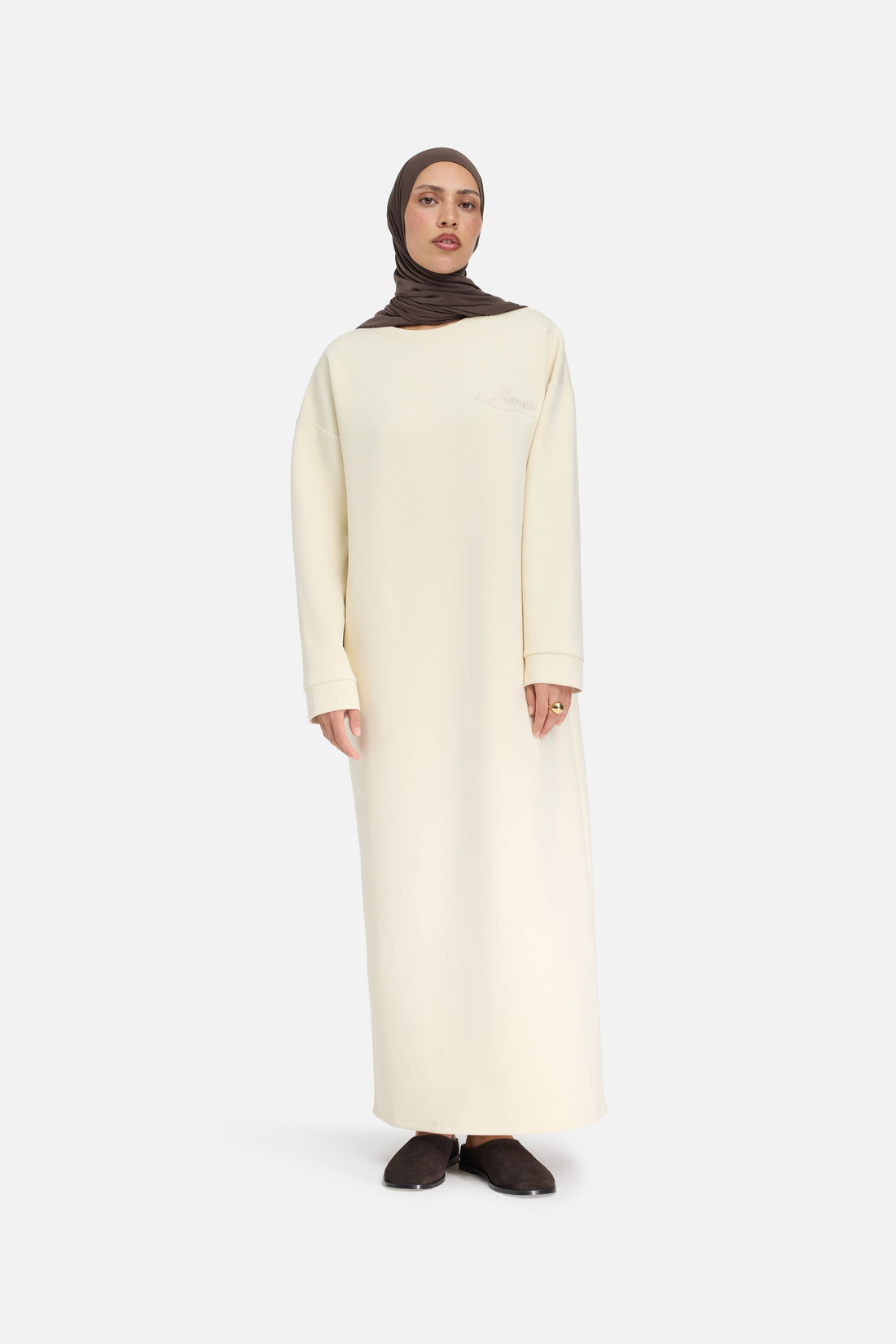 Comfortabele Trui Jurk | Wolkenwit