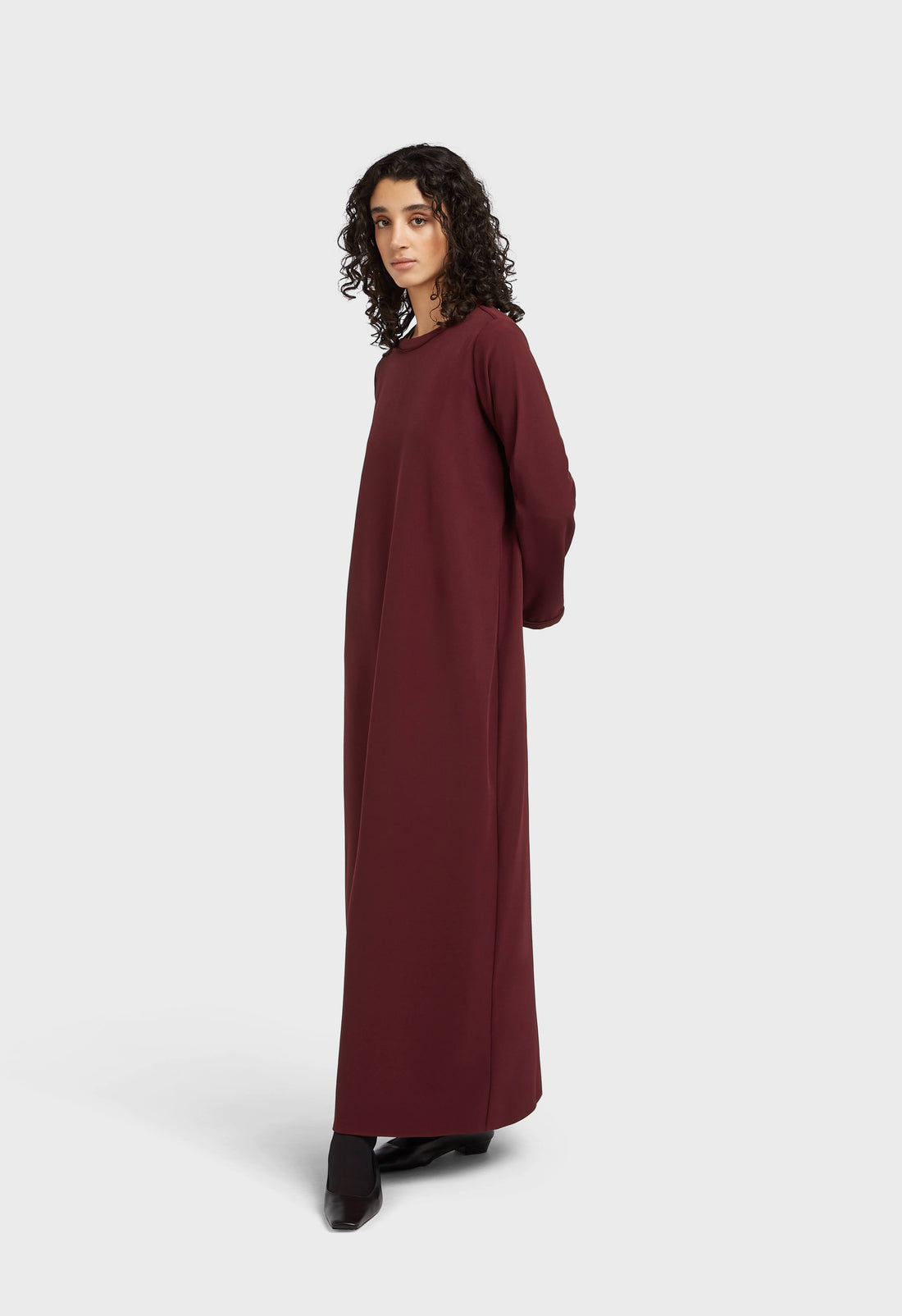 Essentiële Korte Jurk | Bordeaux
