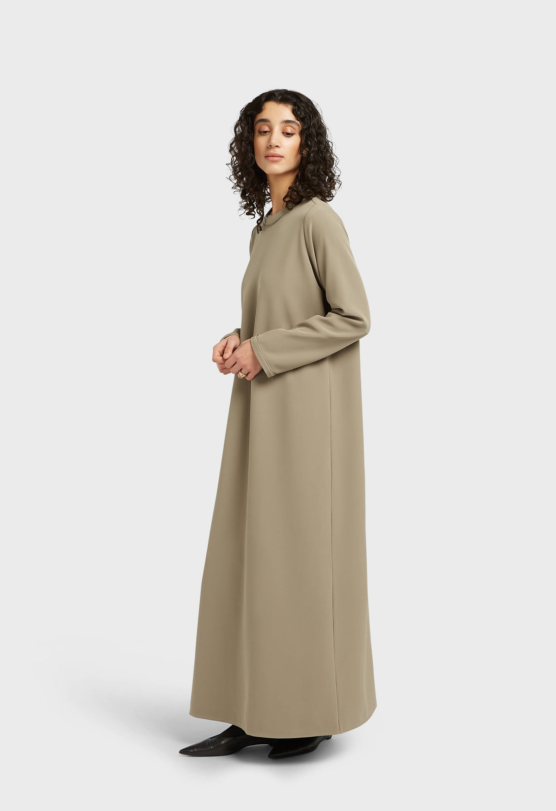 Essentielle Korte Jurk | Desert Brown
