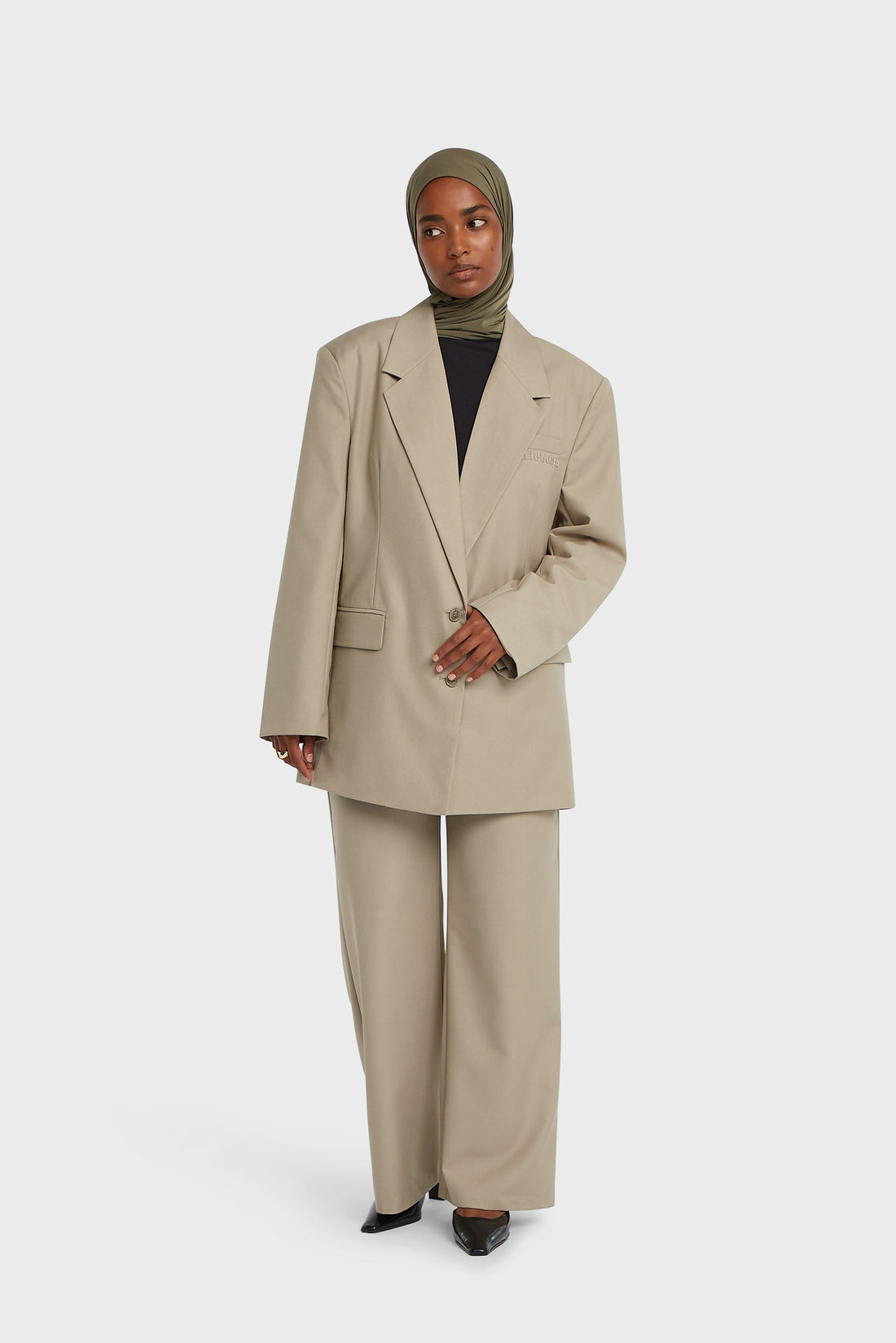 Essentiële Getailleerde Broek | Nertsbruin