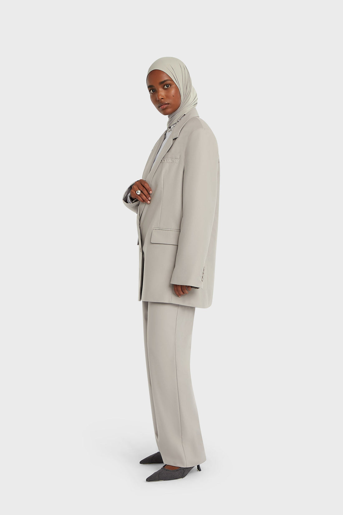 Essentiel Tailored Broek | Pebble