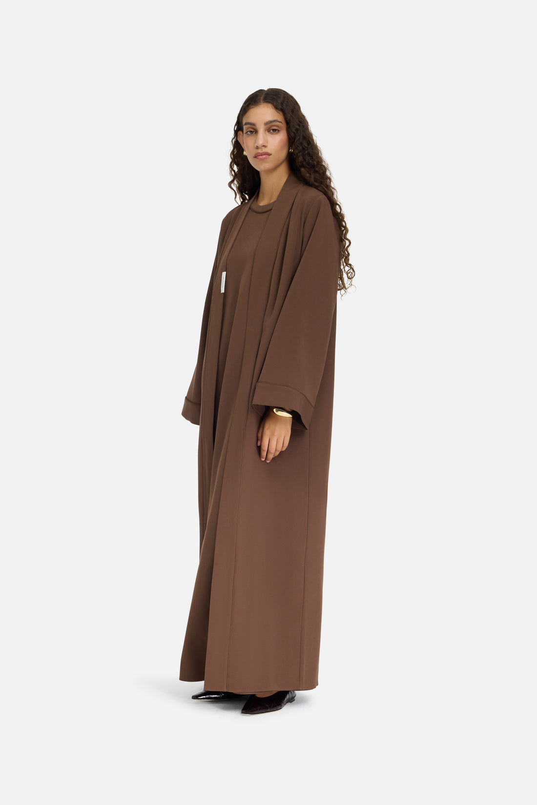 Essentieel Abaya Kort | Chocolade