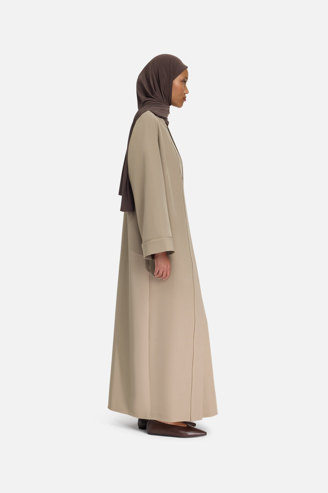 Essentiële Abaya Kort | Khaki