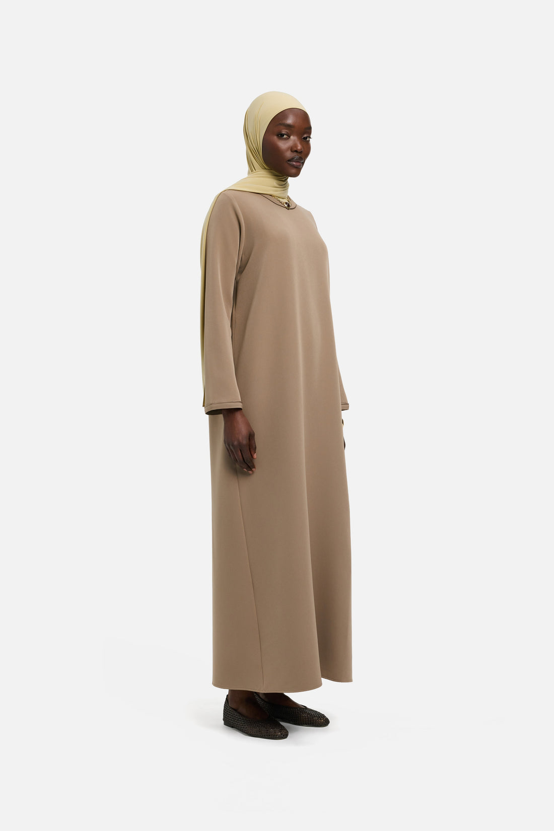 Essentiele Korte Jurk | Kaki