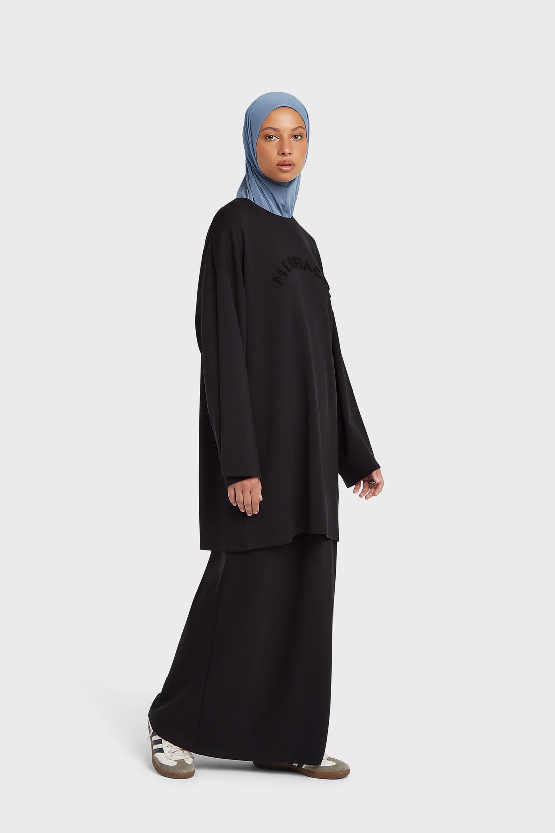 Modal Jersey Rok | Zwart