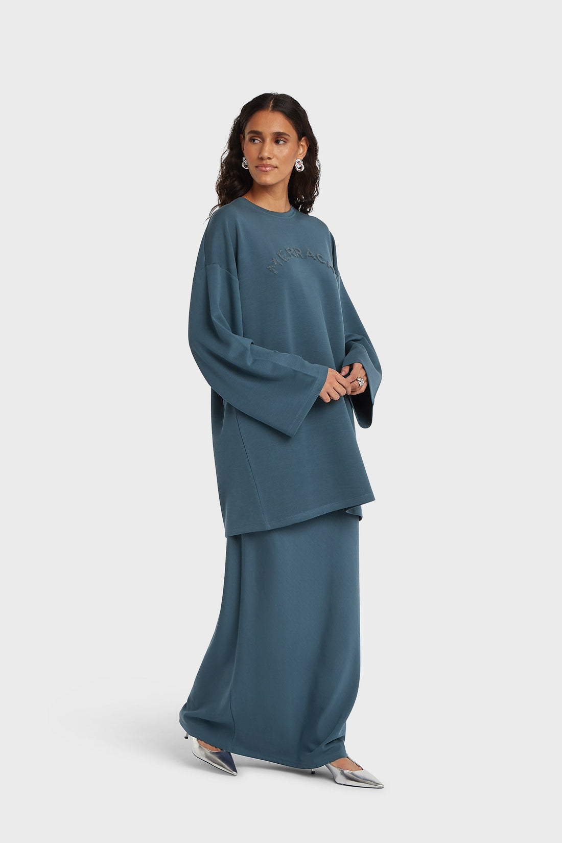 Jersey Modal Rok | Blue Sapphire