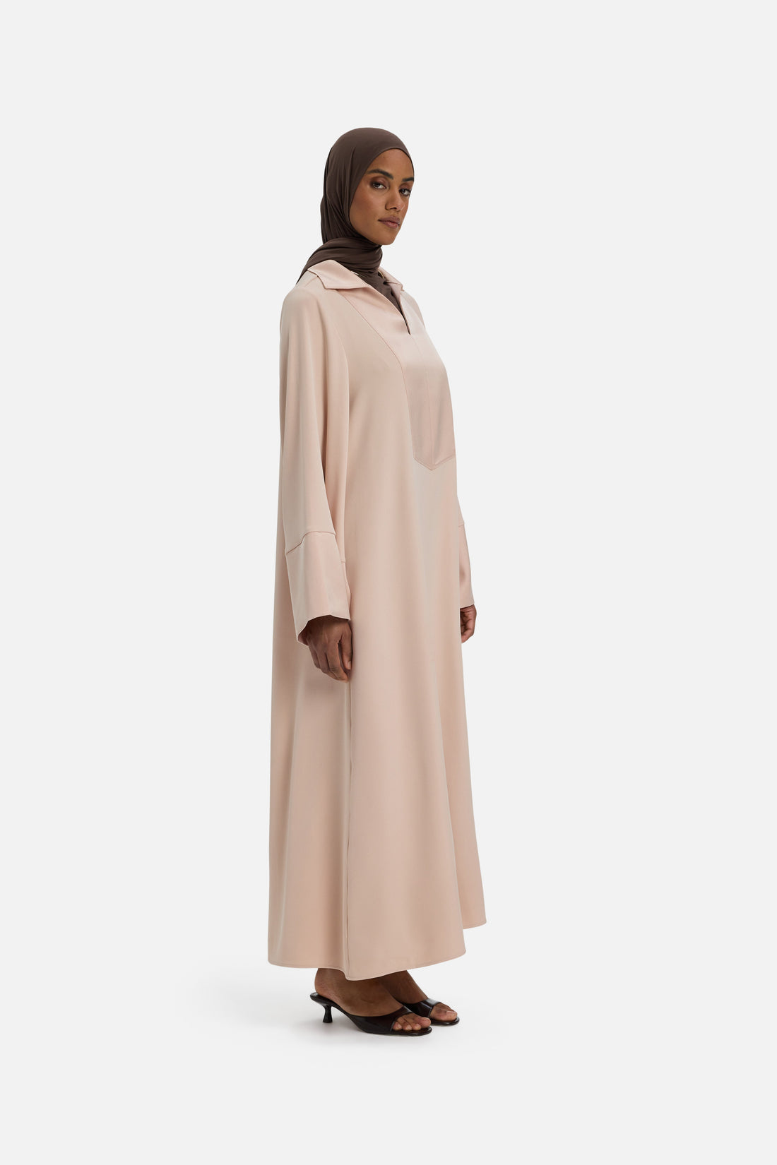 Korte Kaftan | Dark Rose