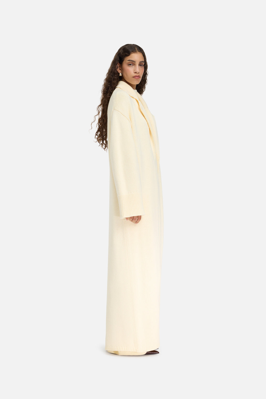 Gebreide Abaya | Porselein