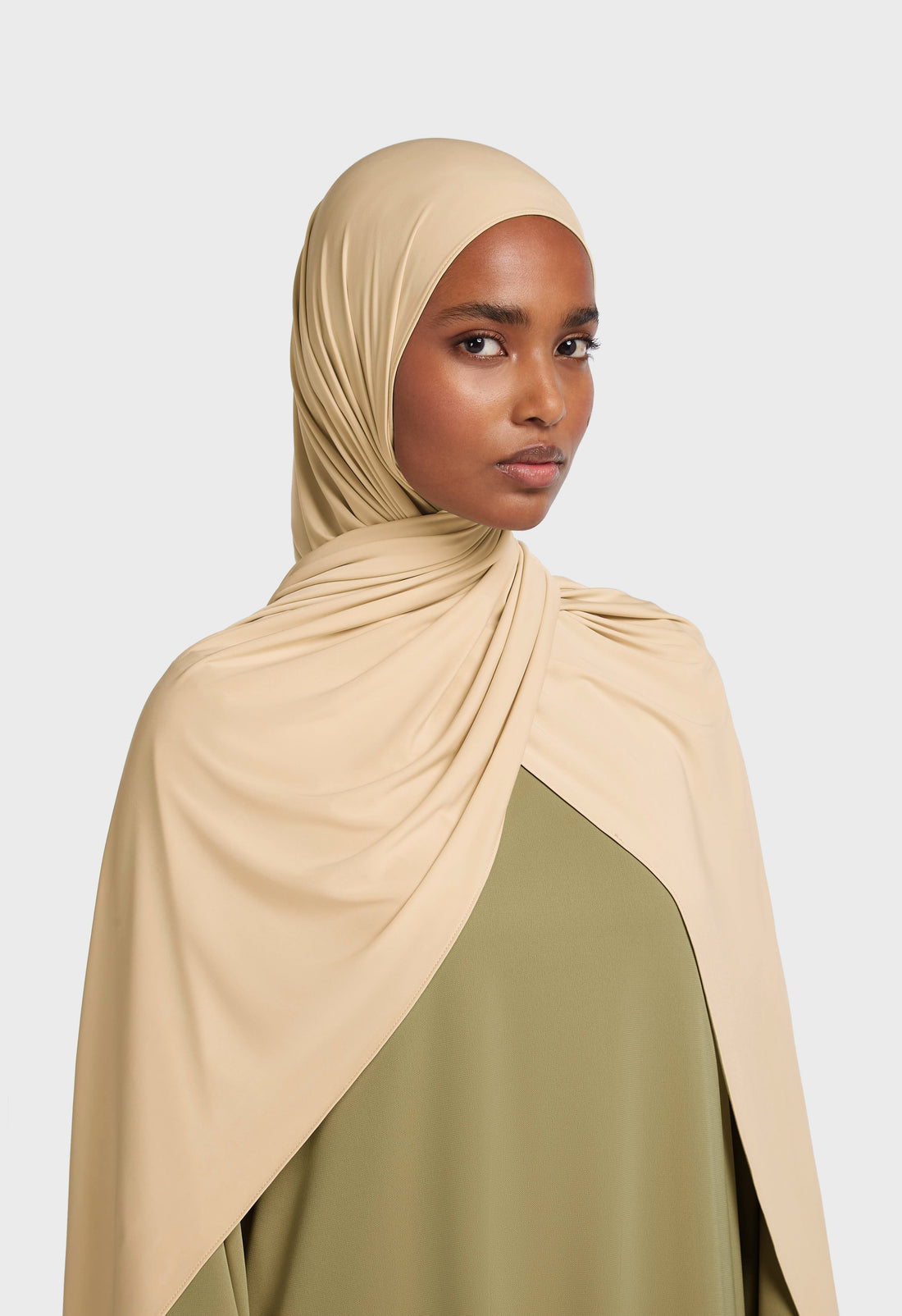 Liquid Jersey Sjaal | Brown Rice