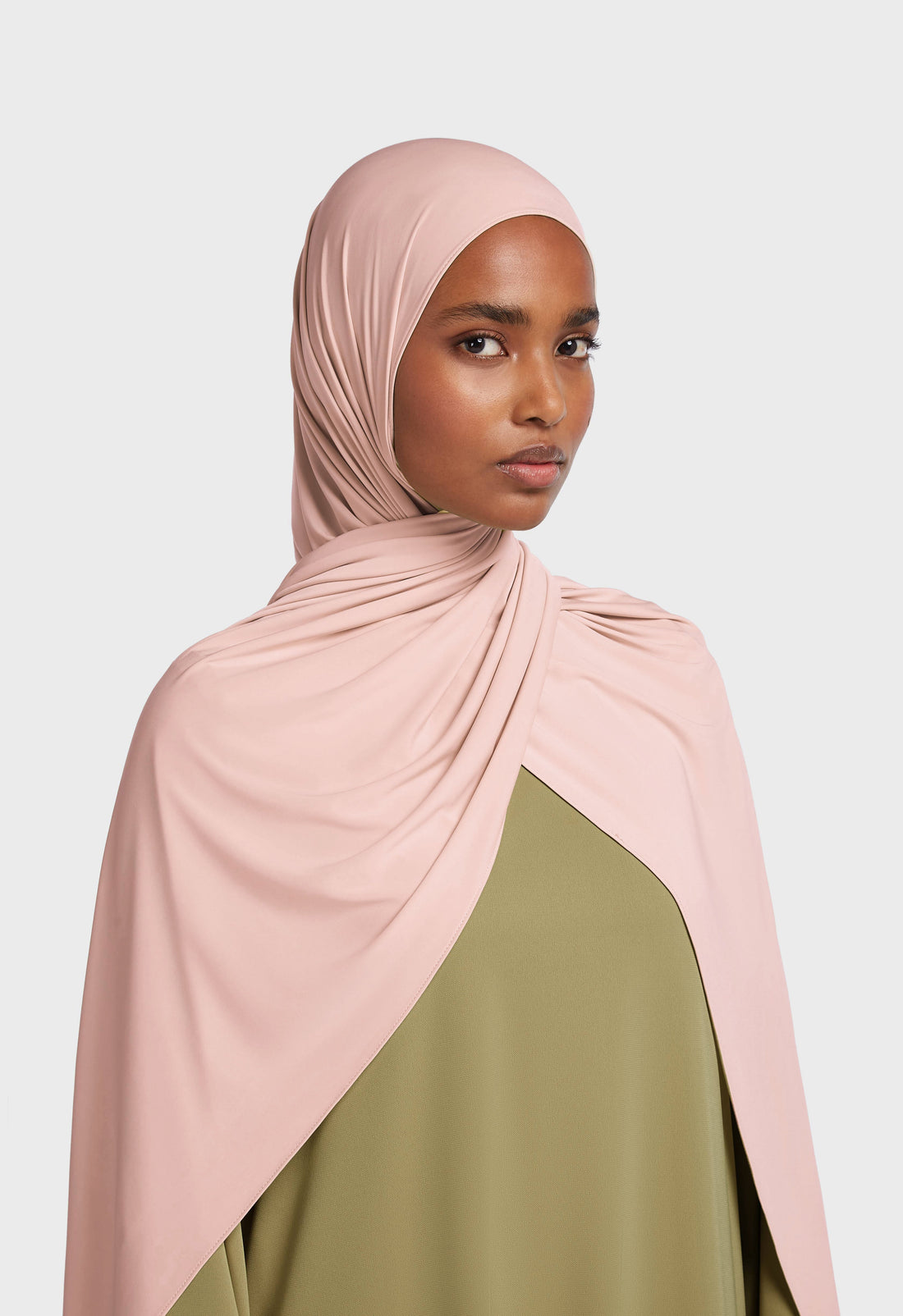 Liquid Jersey Écharpe | Frosted Blush