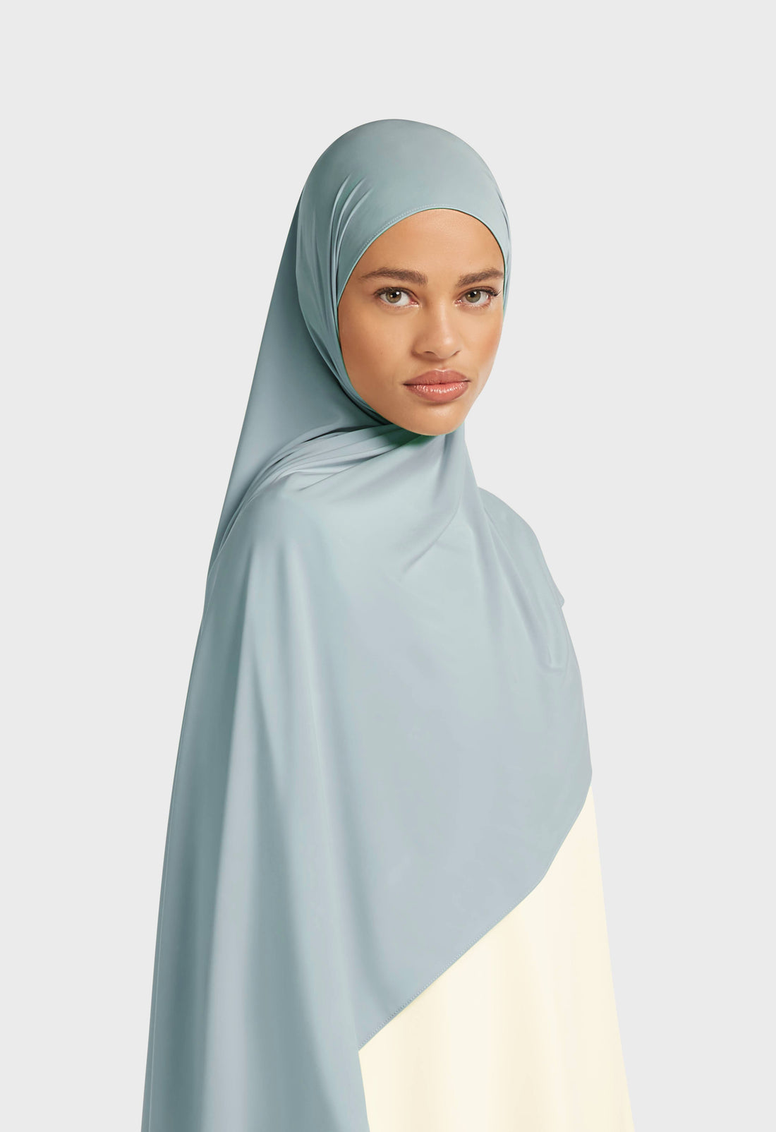 Liquid Jersey Sjaal | Zilverblauw