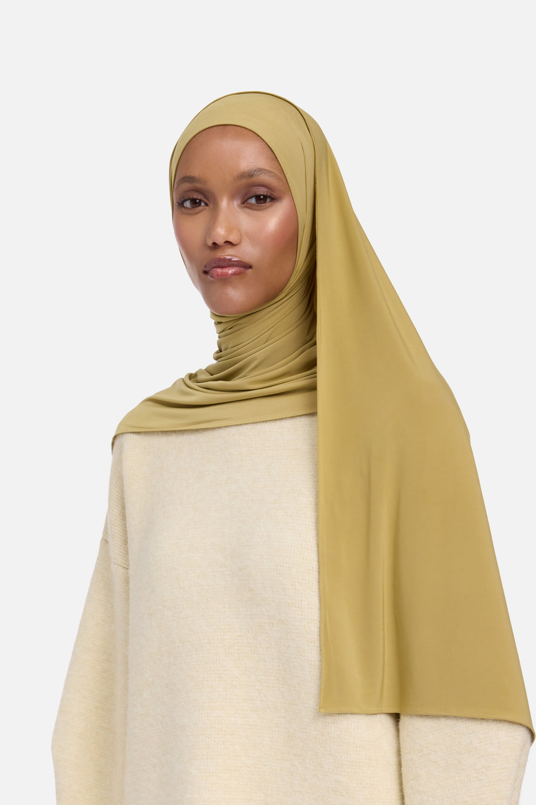 Liquid Jersey Sjaal | Dark Pistachio