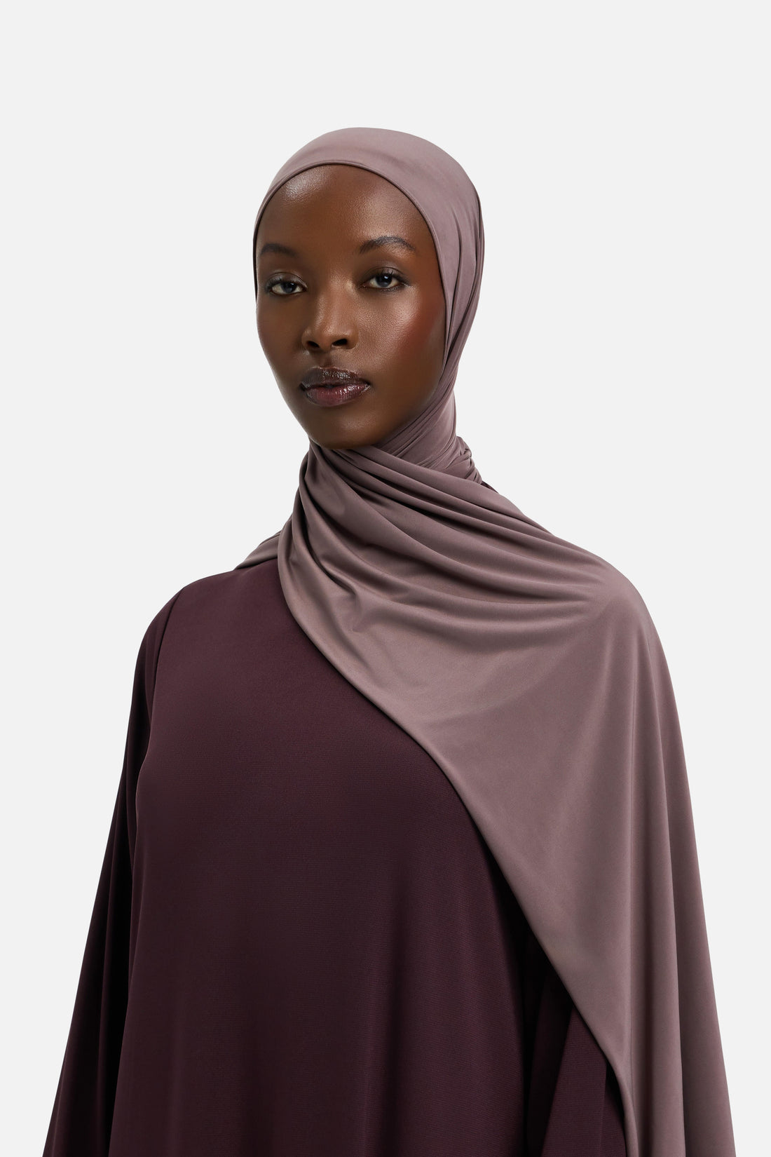 Sjaal van Liquid Jersey | Red Grape