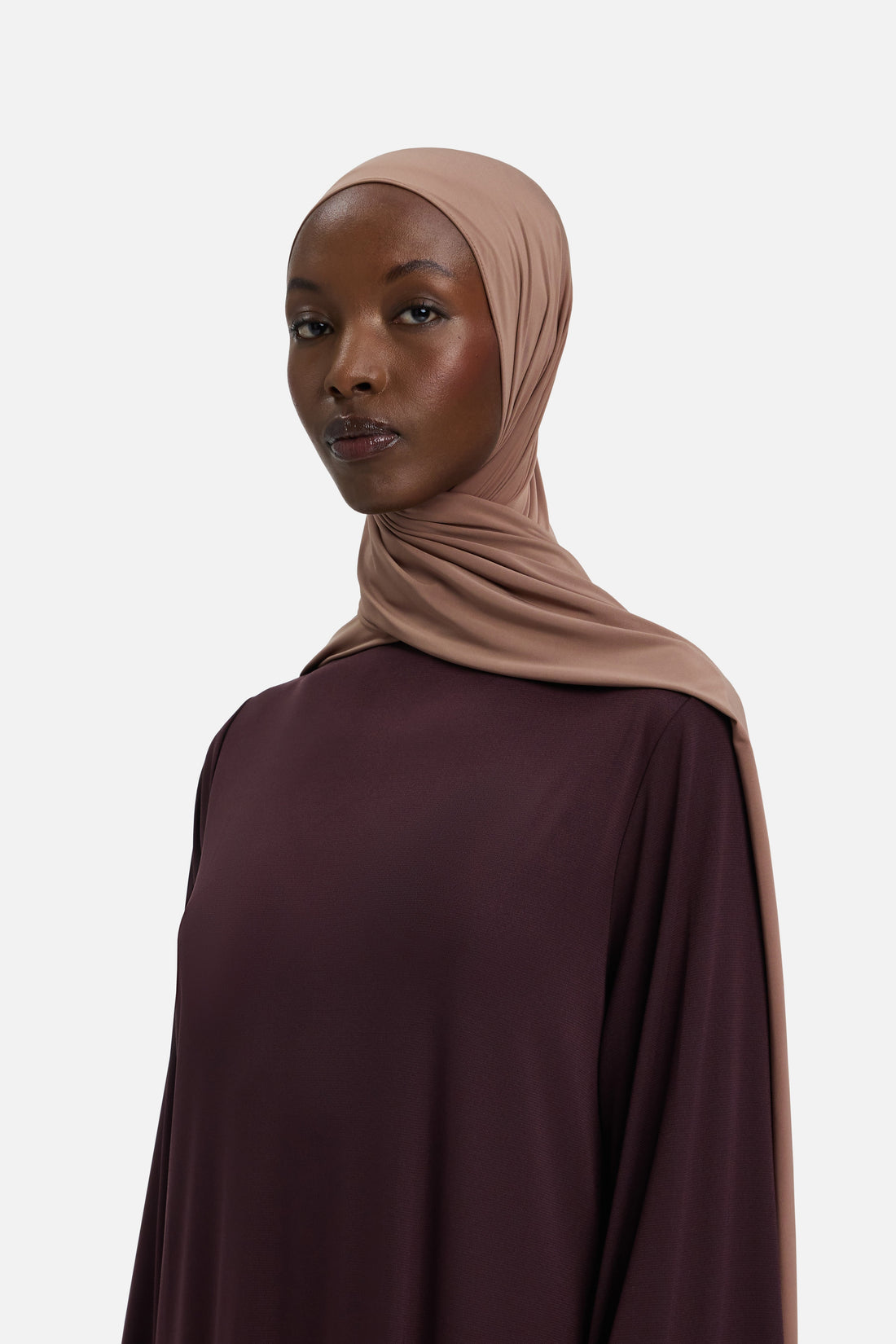 Vloeibare Jersey Sjaal | Zacht Bordeaux