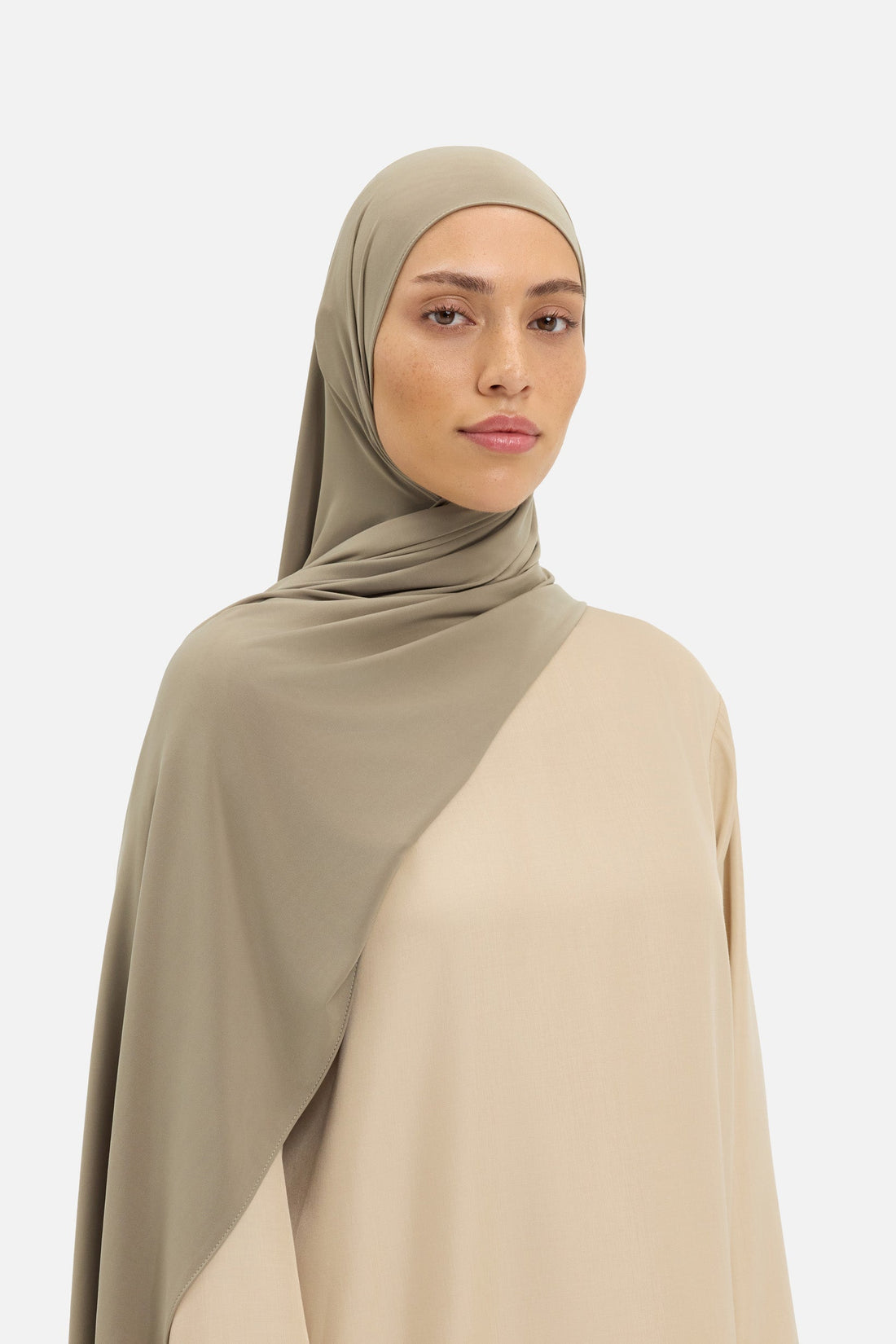Vloeibare Jersey Sjaal | Taupe