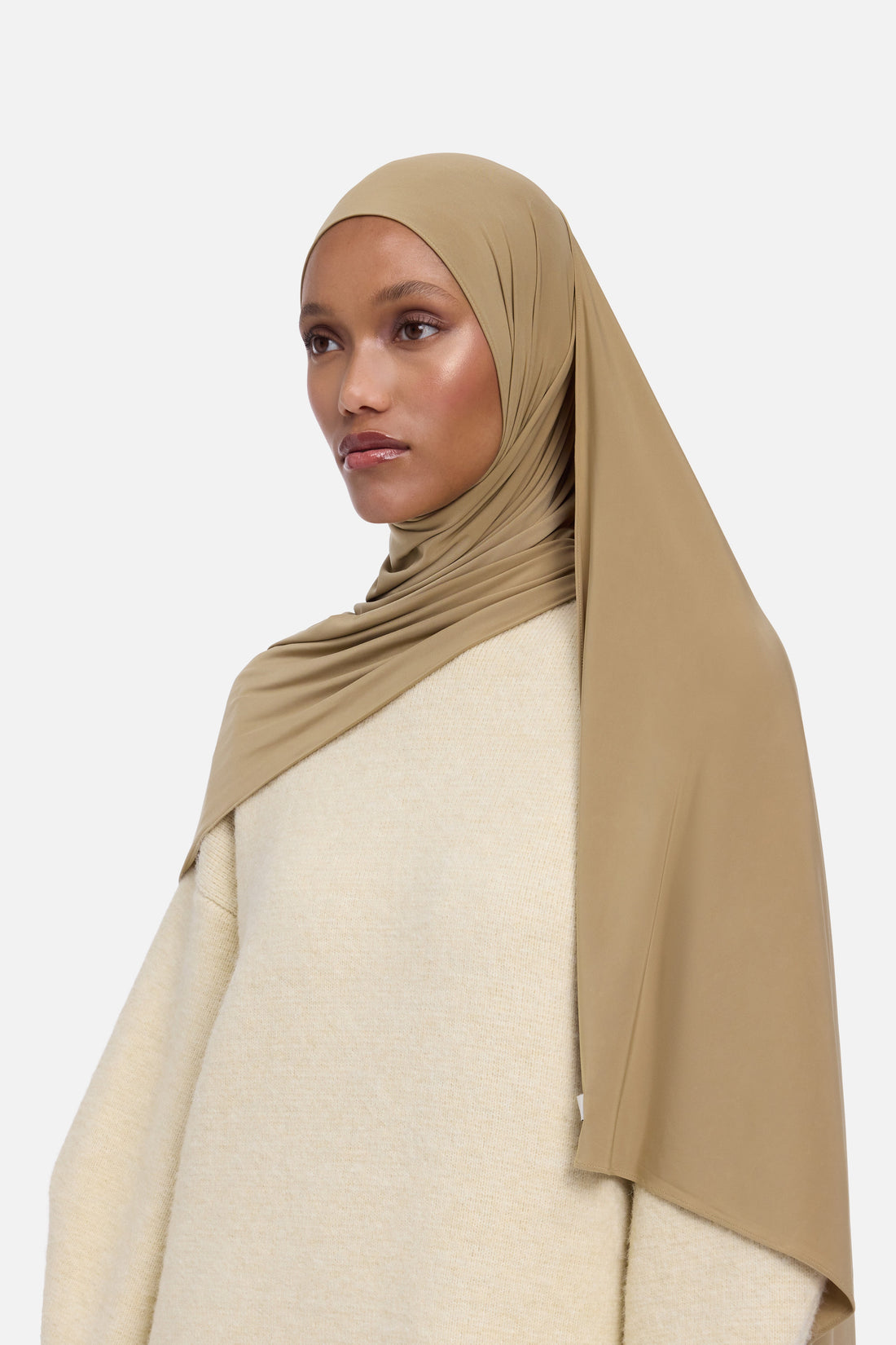 Vloeibare Jersey Sjaal | Toffee