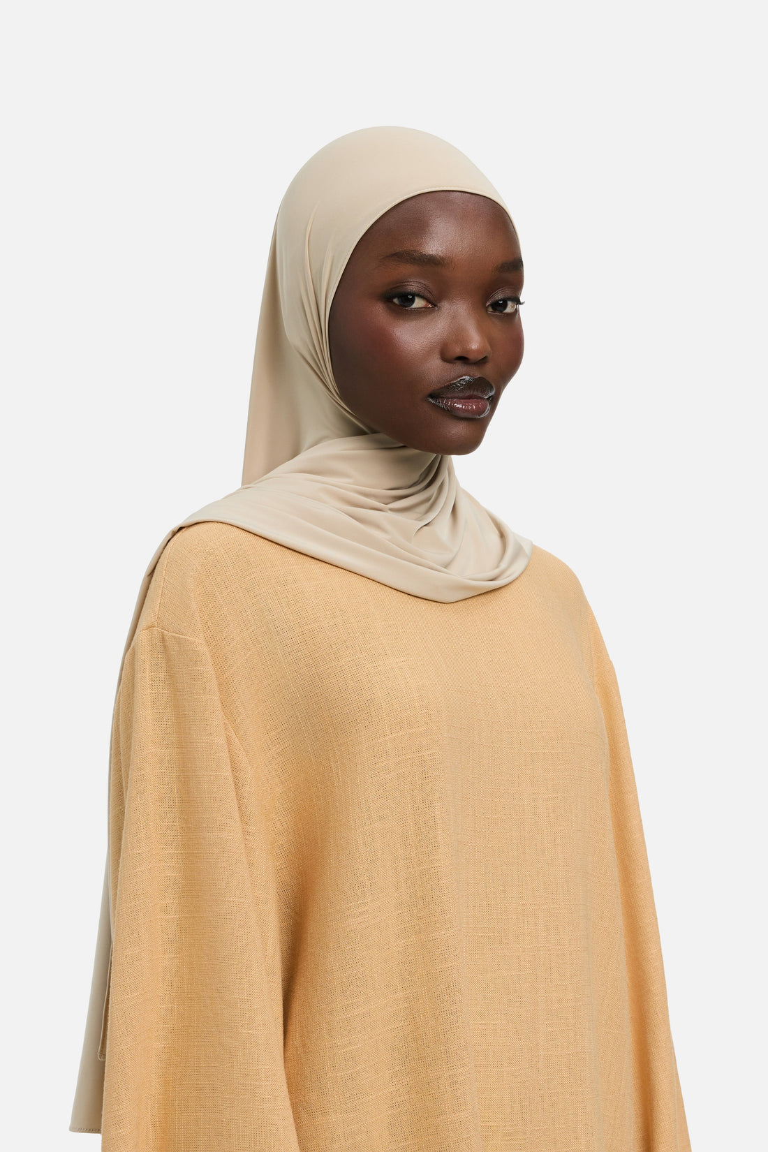 Vloeibare Jersey Sjaal | White Pepper