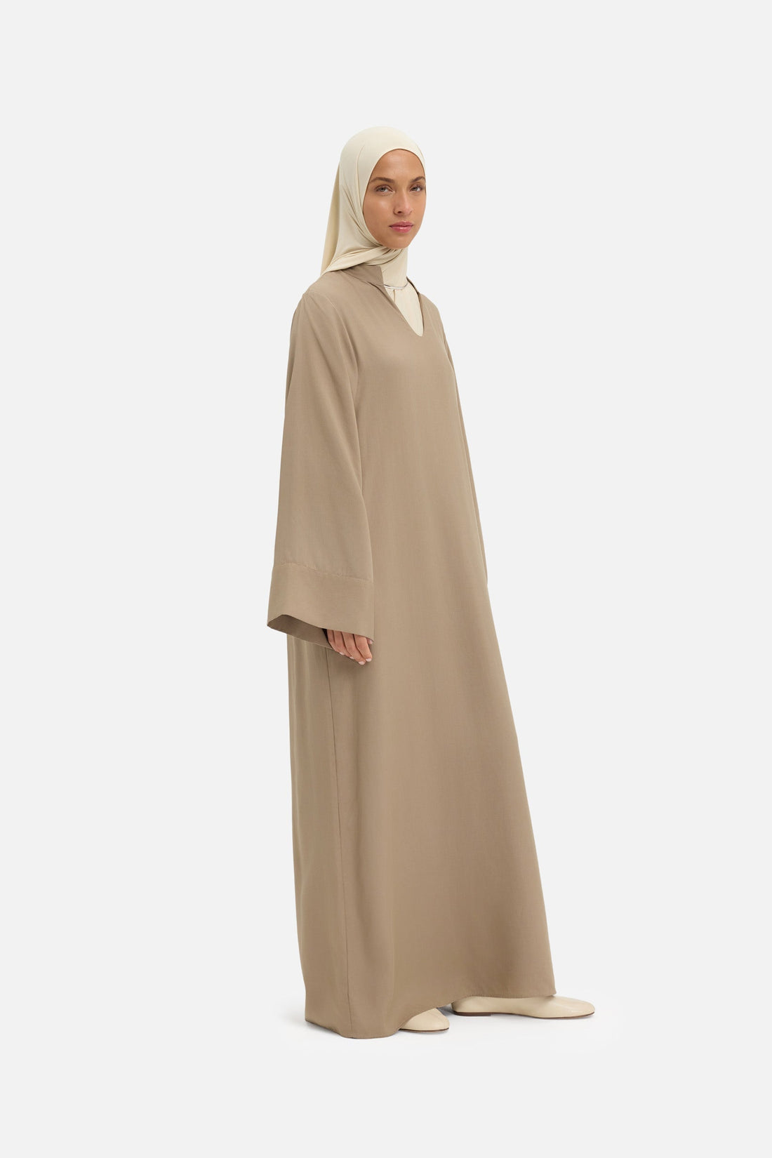 Losse jurk | Kaki