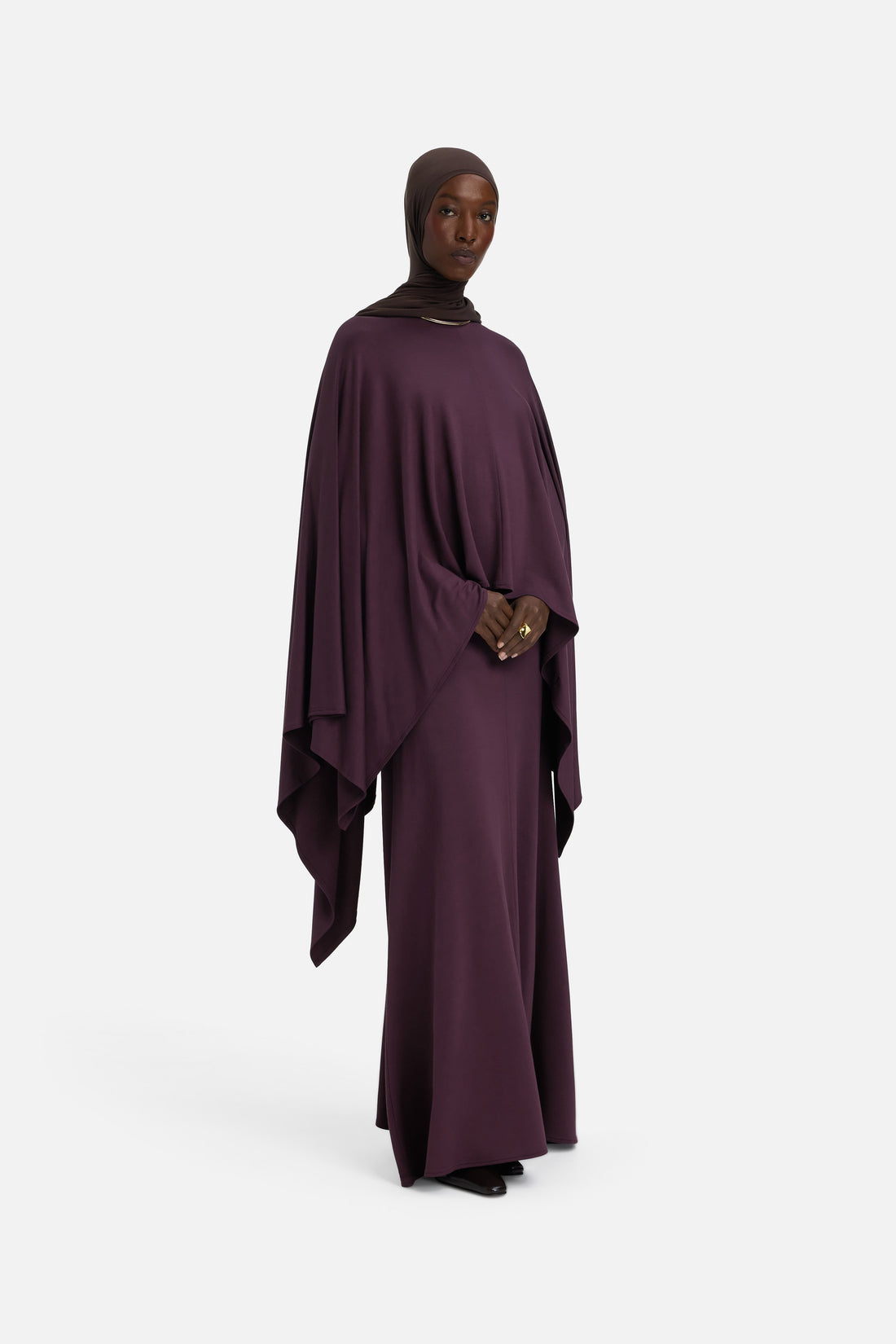 Fluid Cape | Vintage Paars
