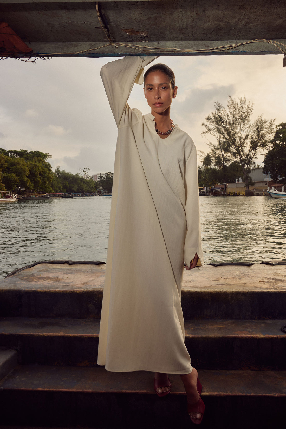 Medina Jurk | Gebroken wit