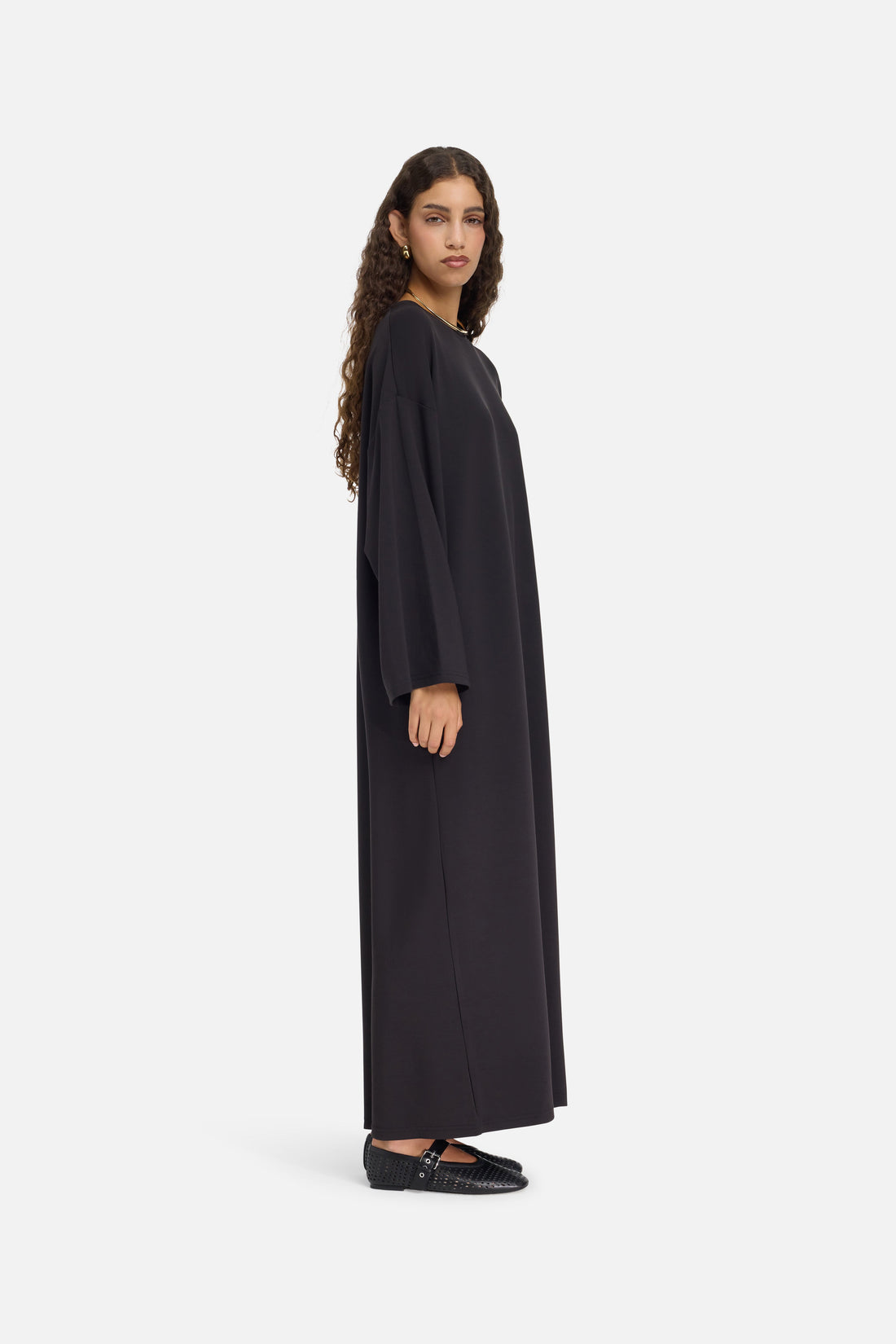 Modal Jersey Jurk | Zwart