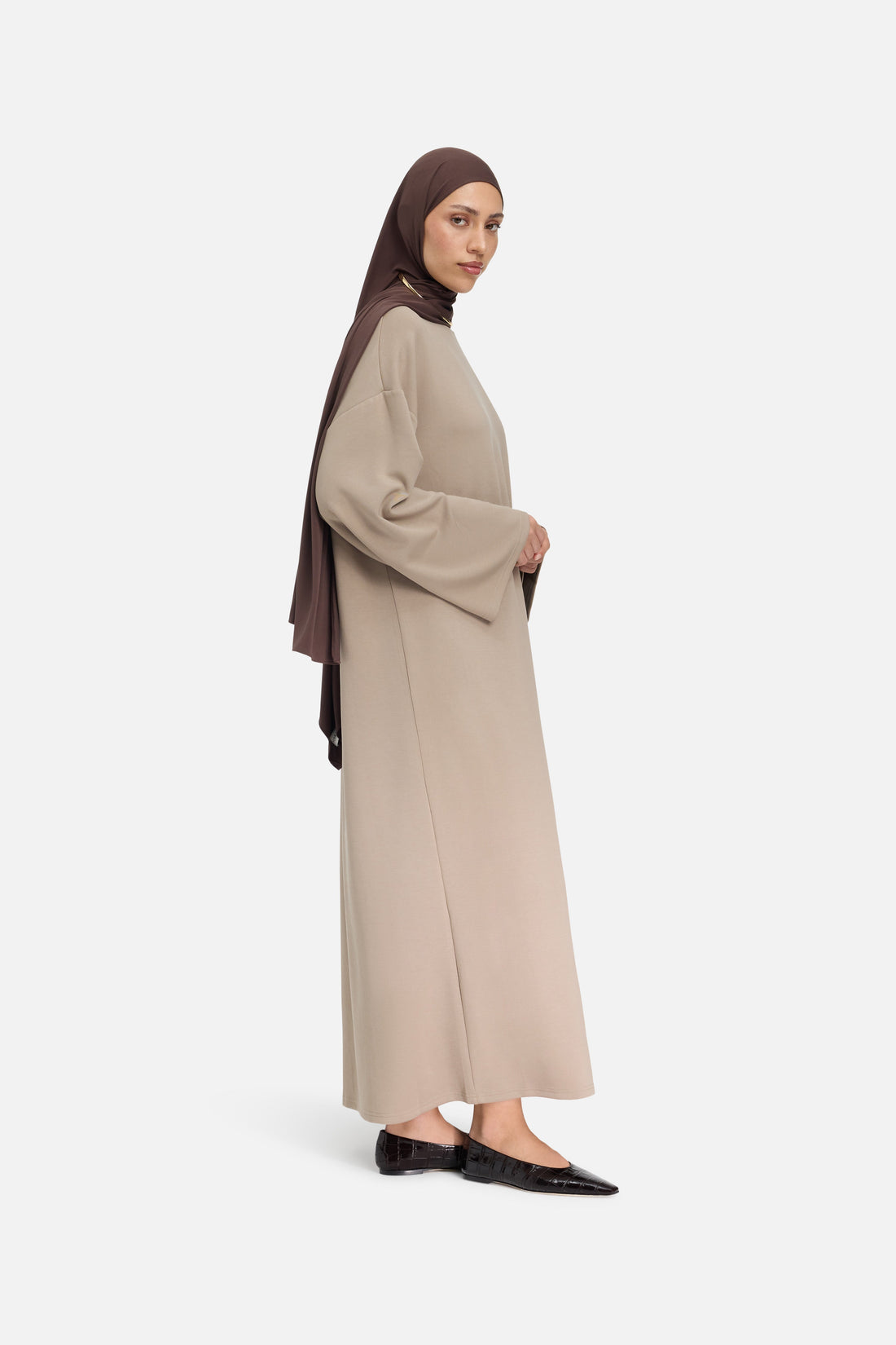 Jurk van Modal Jersey | Kaki