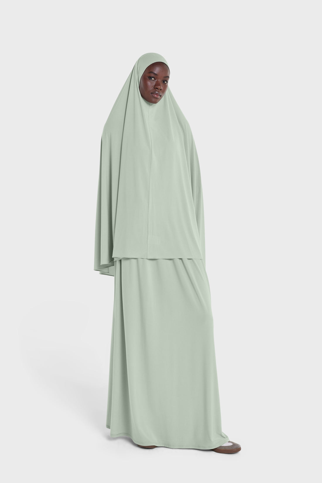 Premium Jersey Gebedsrok | Misty Green