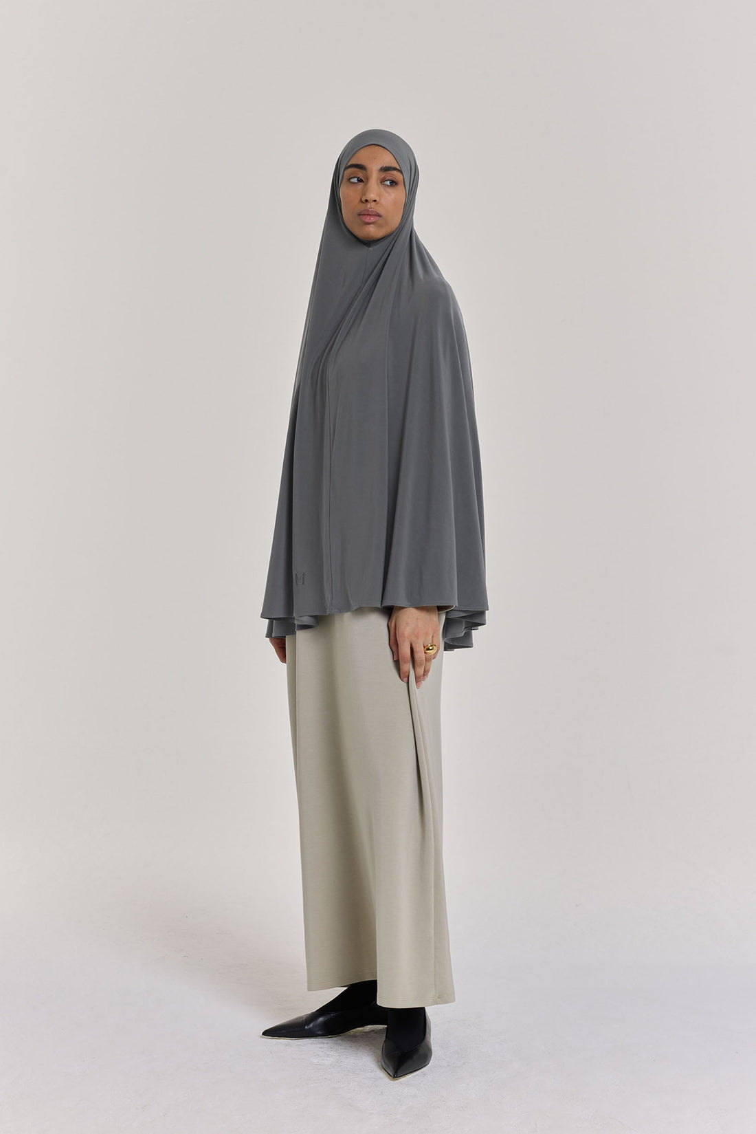 Premium Jersey Khimar | Staalgrijs